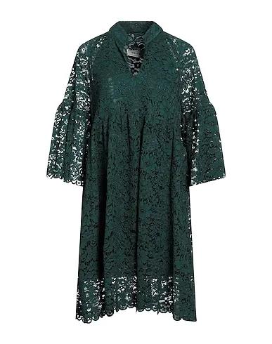 Dark green Lace Short dress