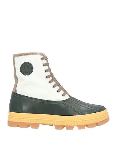 Dark green Leather Ankle boot