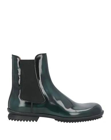 Dark green Leather Boots
