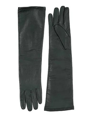 Dark green Leather Gloves