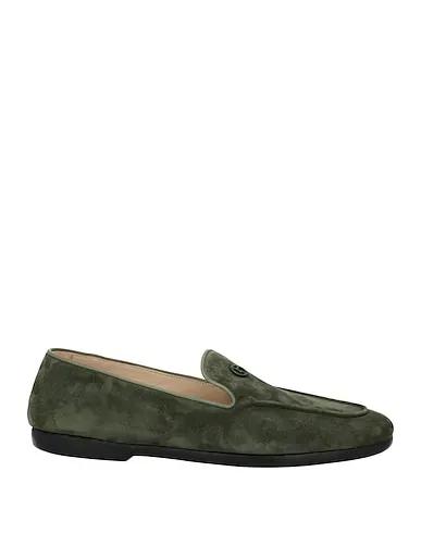 Dark green Leather Loafers
