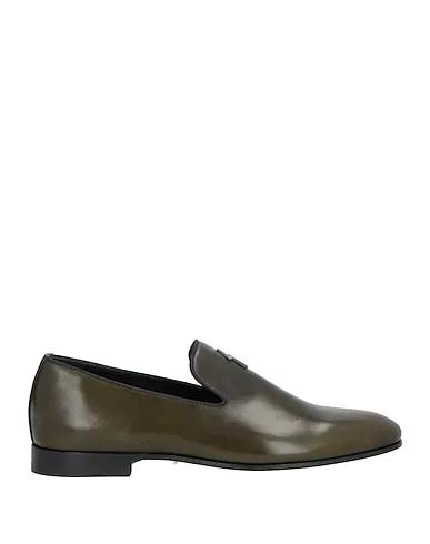 Dark green Leather Loafers