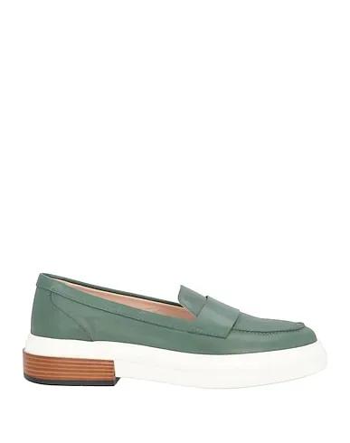 Dark green Leather Loafers