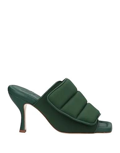 Dark green Leather Sandals
