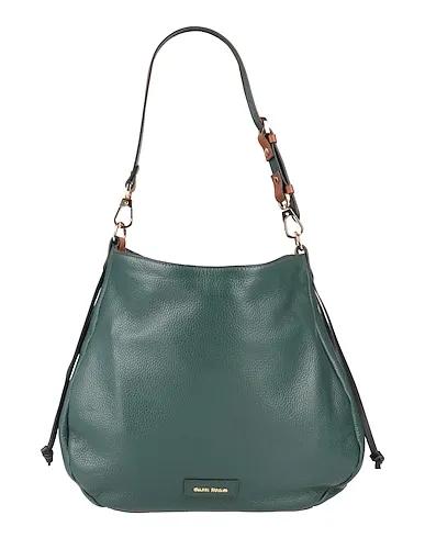 Dark green Leather Shoulder bag