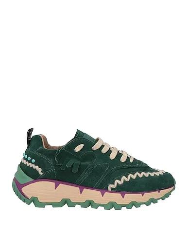 Dark green Leather Sneakers