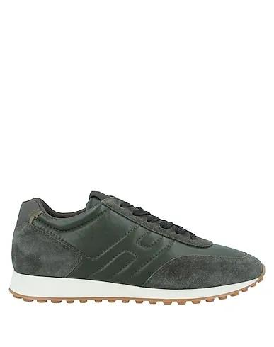 Dark green Leather Sneakers