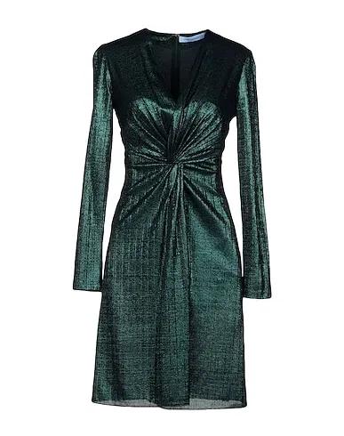 Dark green Plain weave Short dress