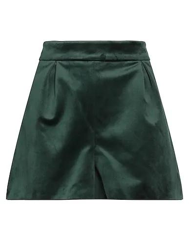 Dark green Velvet Shorts & Bermuda