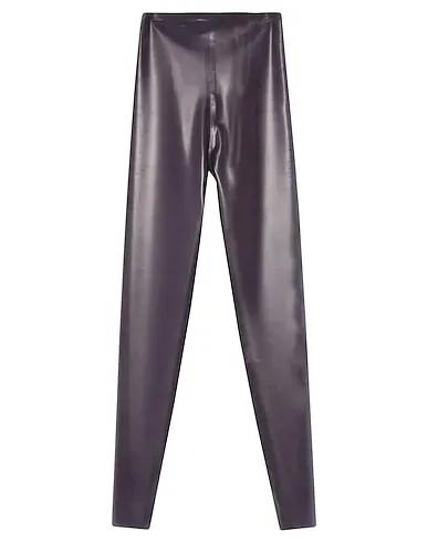 Dark purple Casual pants