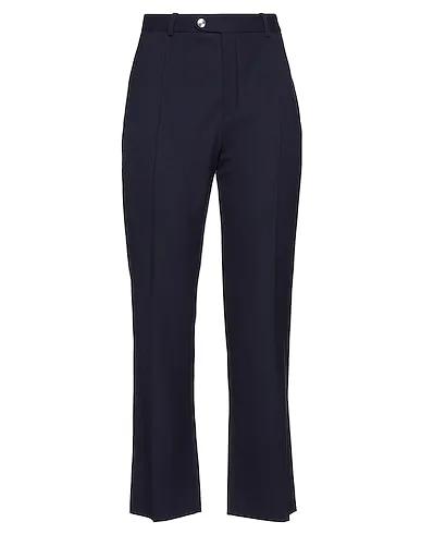 Dark purple Cool wool Casual pants