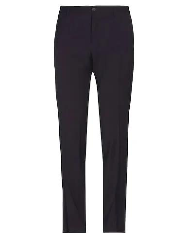 Dark purple Cool wool Casual pants