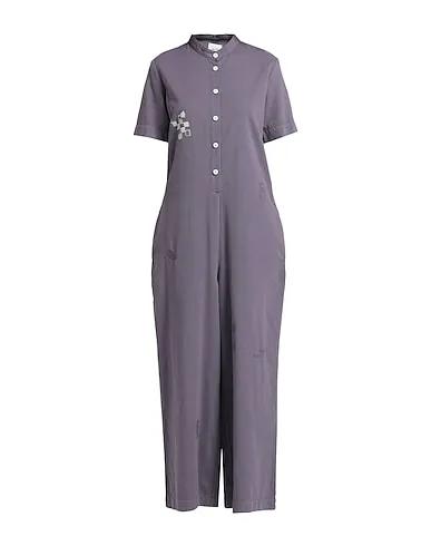 Dark purple Cotton twill Jumpsuit/one piece