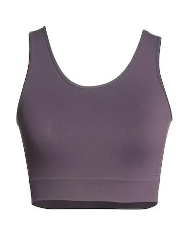 Dark purple Jersey Crop top
