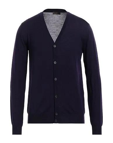 Dark purple Knitted Cardigan