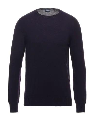 Dark purple Knitted Cashmere blend