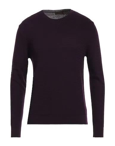 Dark purple Knitted Sweater