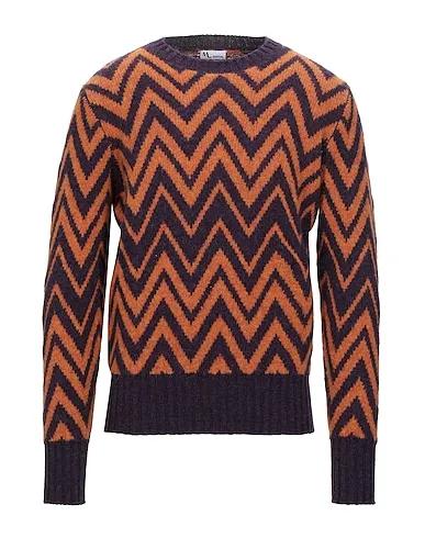 Dark purple Knitted Sweater