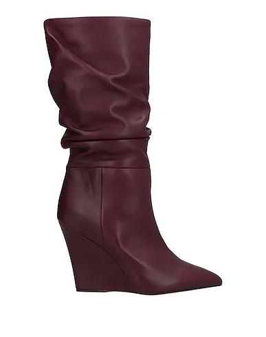 Dark purple Leather Boots