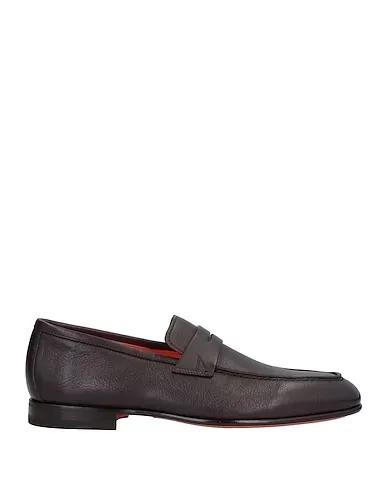 Dark purple Leather Loafers