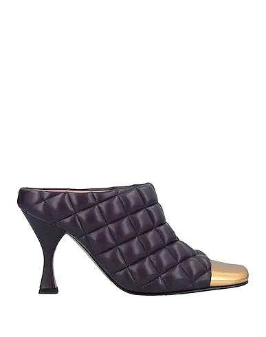 Dark purple Mules and clogs