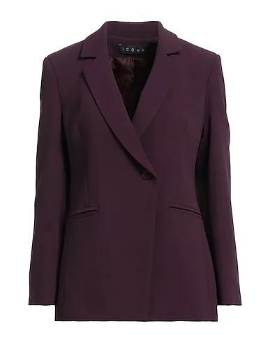 Dark purple Plain weave Blazer
