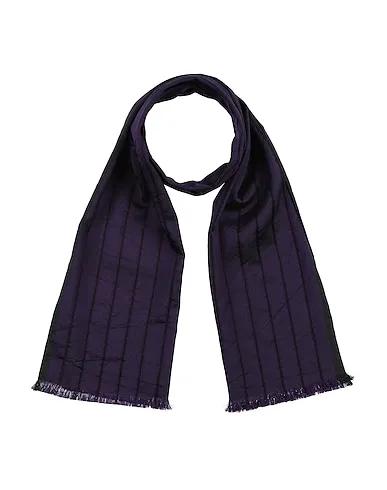 Dark purple Plain weave Scarves and foulards