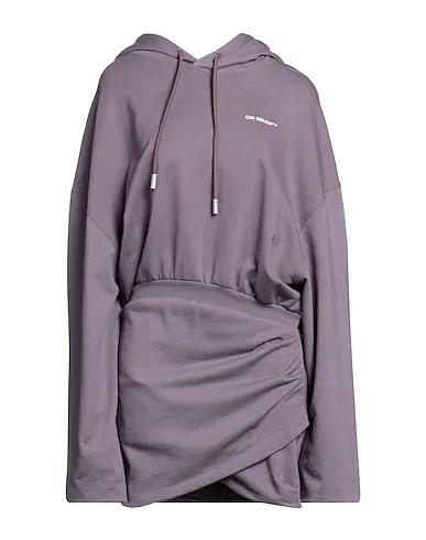 Dark purple Sweatshirt Short dress