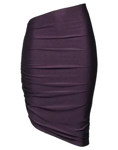 Dark purple Synthetic fabric Midi skirt