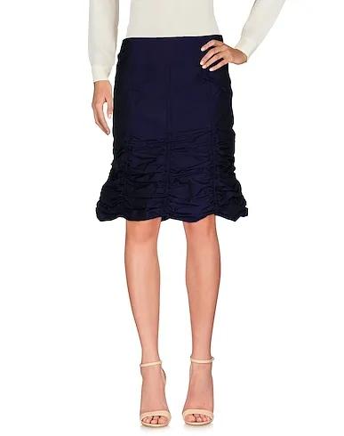 Dark purple Taffeta Midi skirt