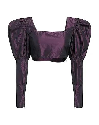 Dark purple Techno fabric Top