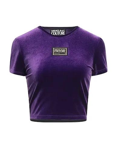 Dark purple Velvet Crop top