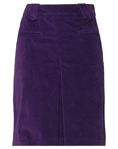 Dark purple Velvet Mini skirt