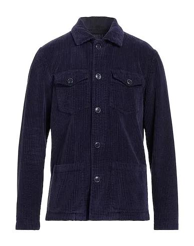 Dark purple Velvet Solid color shirt