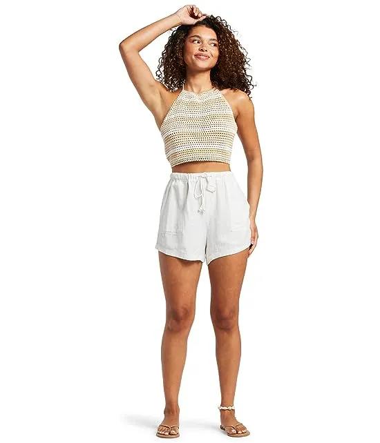 Daydreamer Cropped Knit Halter Top