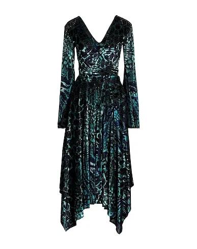 Deep jade Chenille Long dress