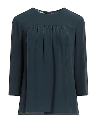 Deep jade Crêpe Blouse