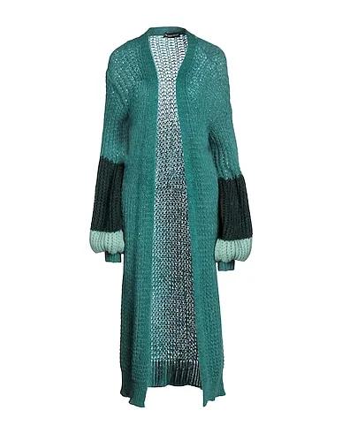 Deep jade Knitted Cardigan