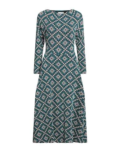 Deep jade Knitted Midi dress