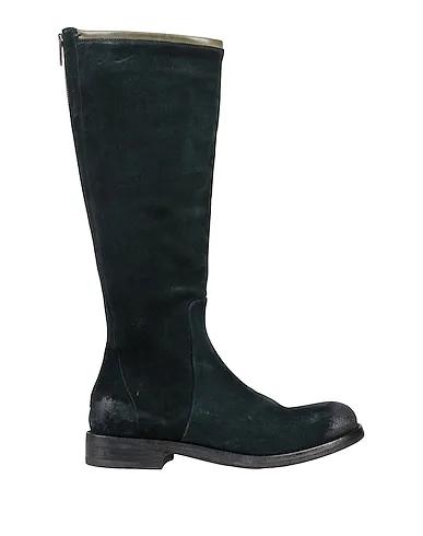 Deep jade Leather Boots