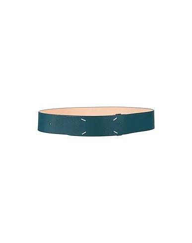 Deep jade Leather Regular belt