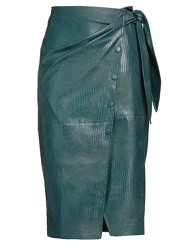 Deep jade Midi skirt