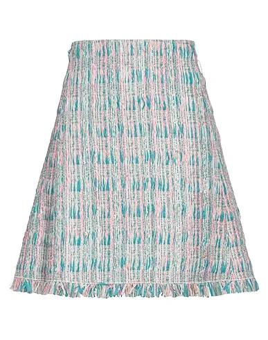 Deep jade Plain weave Mini skirt