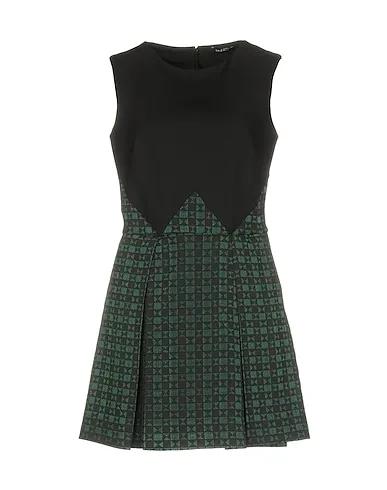 Deep jade Plain weave Short dress