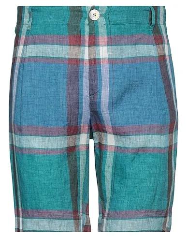 Deep jade Plain weave Shorts & Bermuda
