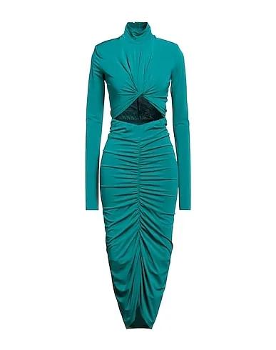 Deep jade Synthetic fabric Long dress