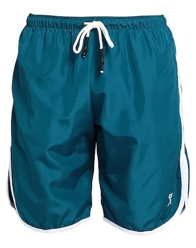 Deep jade Techno fabric Swim shorts