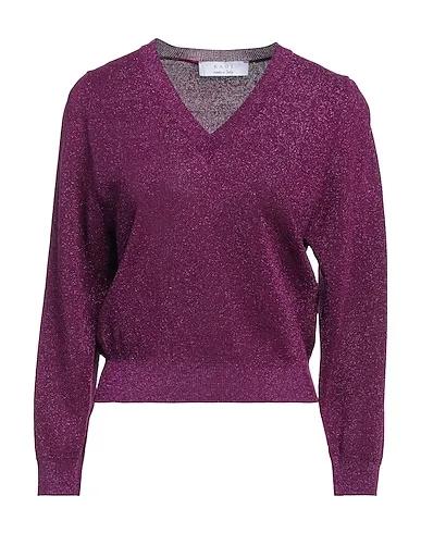 Deep purple Boiled wool Sweater