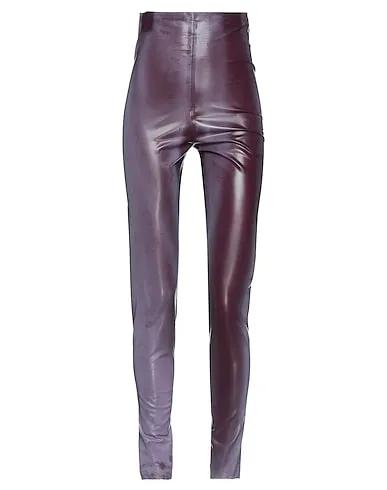Deep purple Casual pants