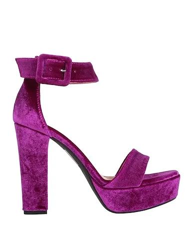 Deep purple Chenille Sandals